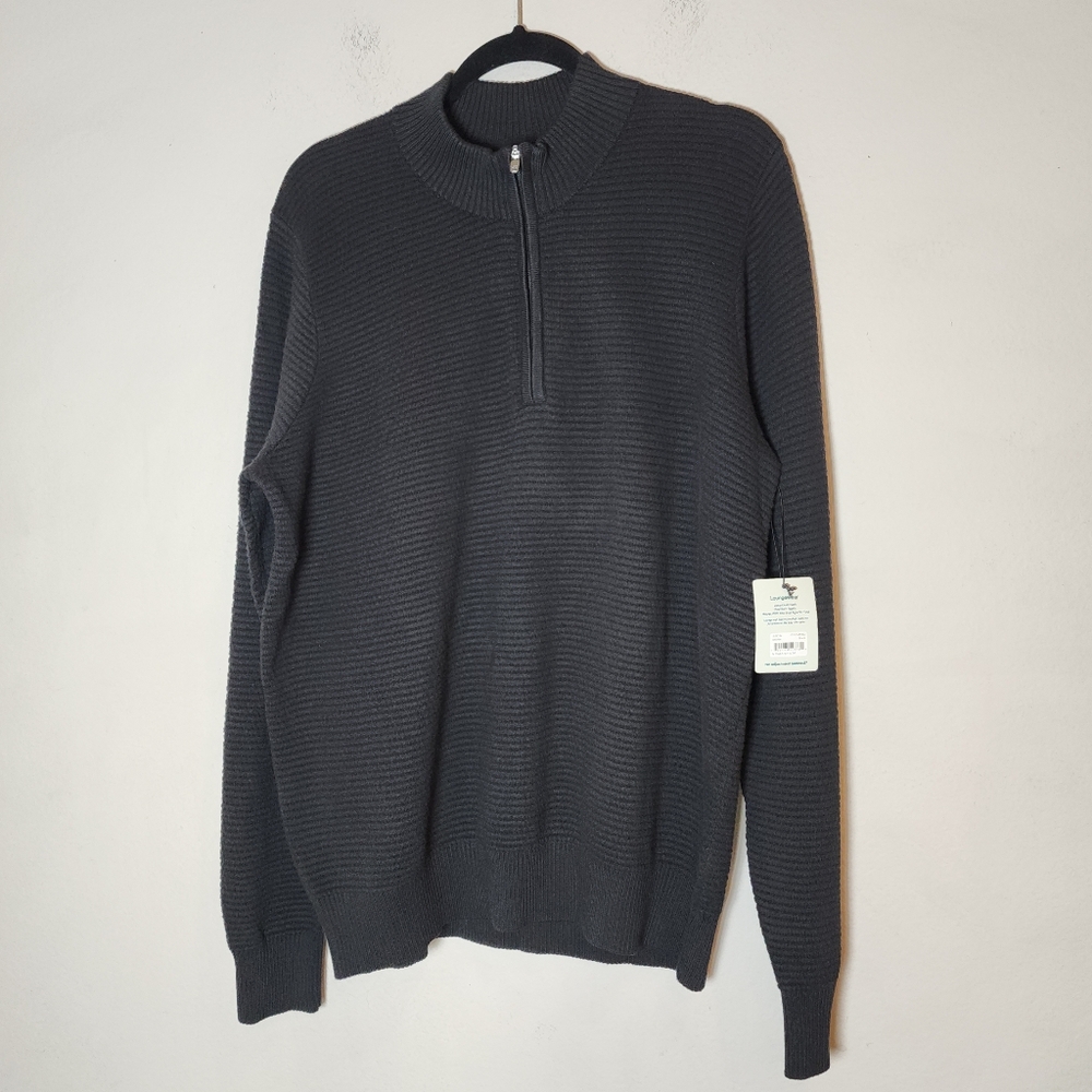 Tommy John Men's Dark Gray Zip-Up Sweater - Picture 11 of 15